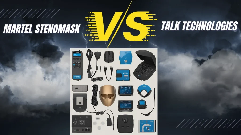 Martel Stenomask vs. Talk Technologies, voice masking technology, court reporting devices, noise cancellation, medical transcription tools, secure communication solutions, portable voice masking devices, legal transcription equipment, voice isolation features.